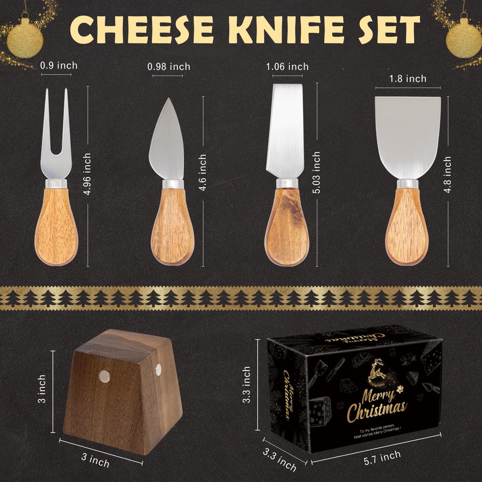 HEORIM tenedor para queso, para servir piezas sin esfuerzo