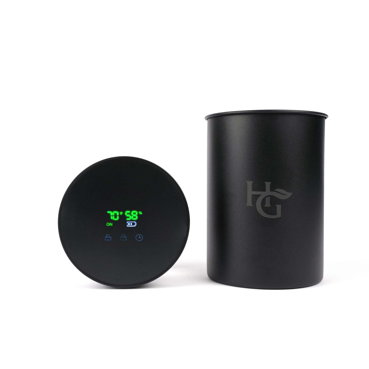 Herb Guard tarro inteligente con tapa LED para controlar humedad
