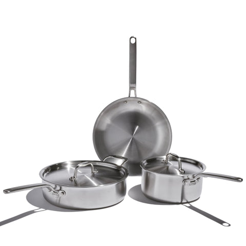 Conjunto Heritage Steel Eater Series de 5 piezas para cocina diaria con durabilidad.