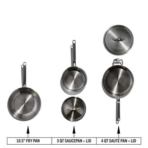 Olla grande Heritage Steel Eater Series para guisos y caldos.