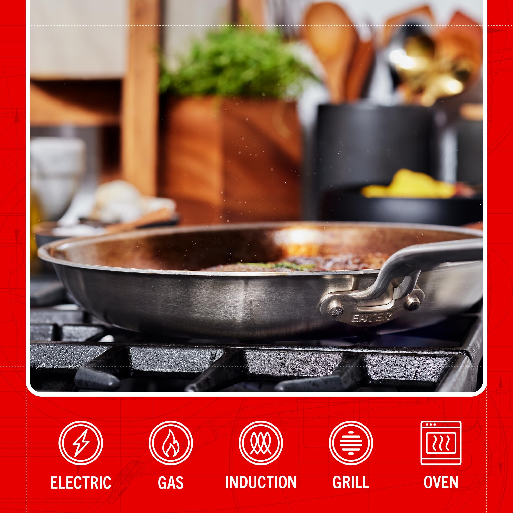 Sartén Heritage Steel Eater, horneable hasta 800 °F