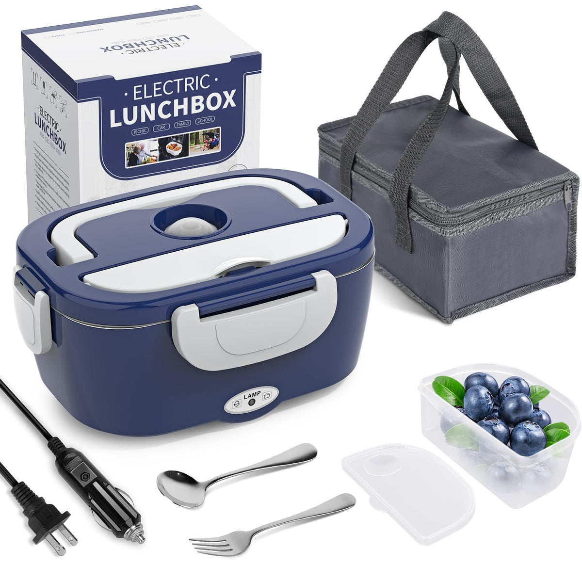 Herrfilk almuerzo eléctrico compacto para comer caliente en casa u oficina