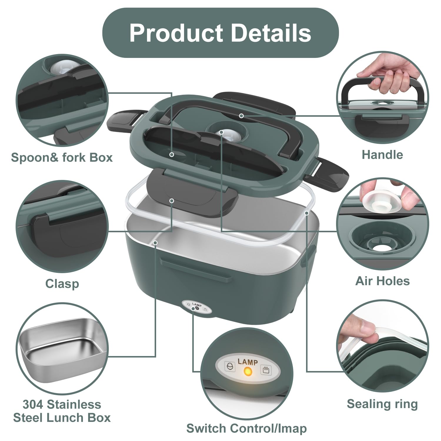 Incluye bolsa aislante y utensilios para transportar la comida con comodidad.