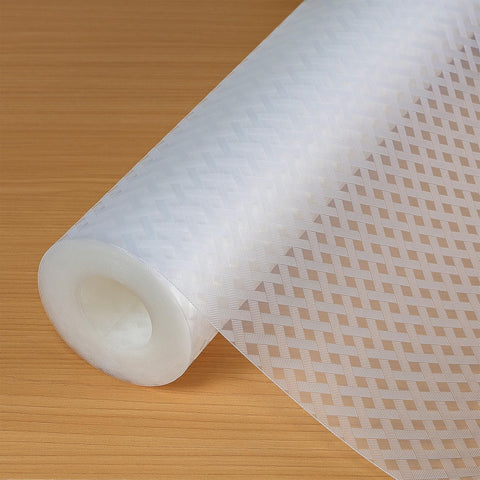 Hersvin forro estante transparente con rayas cruzadas para protección duradera.
