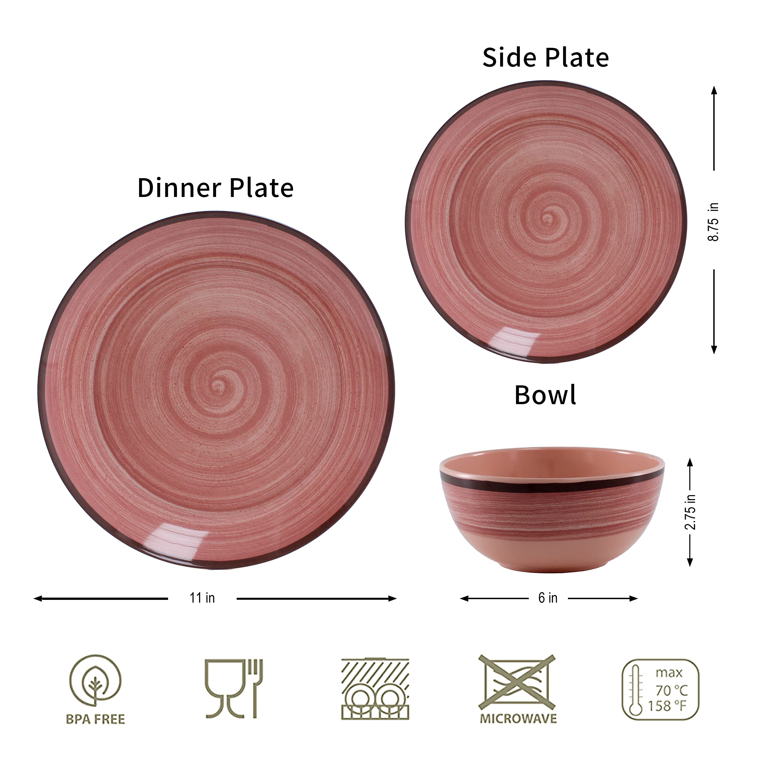 Uso interior y exterior con Hesinco rosado para reuniones