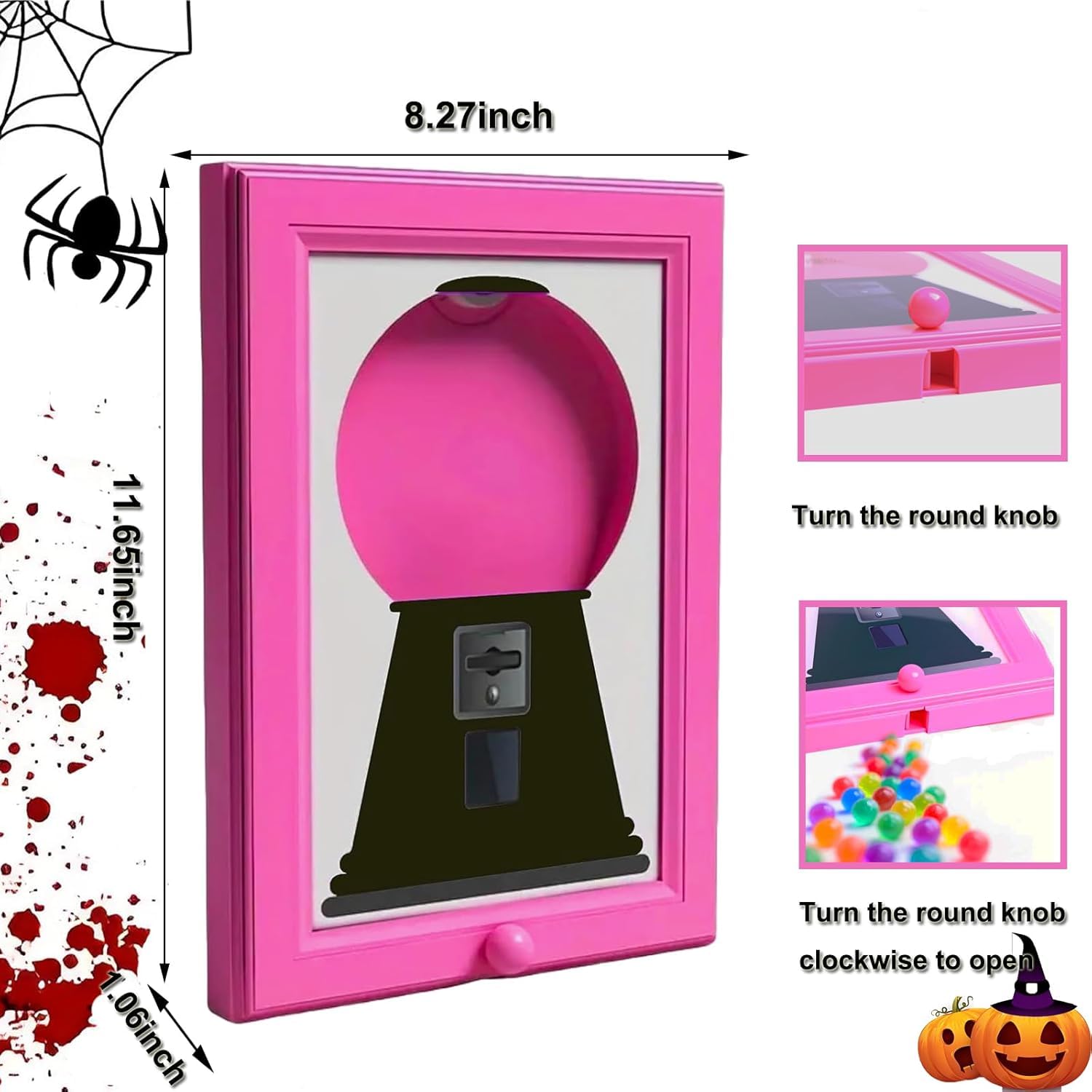 Heskbirg Dispensador de Dulces Estilo Vintage, marco decorativo para comedores y salas.