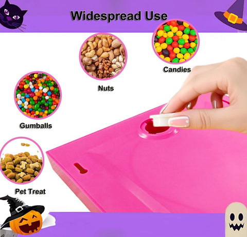 Heskbirg Dispensador con Frente de Acrílico, acceso fácil a caramelos y gominolas.