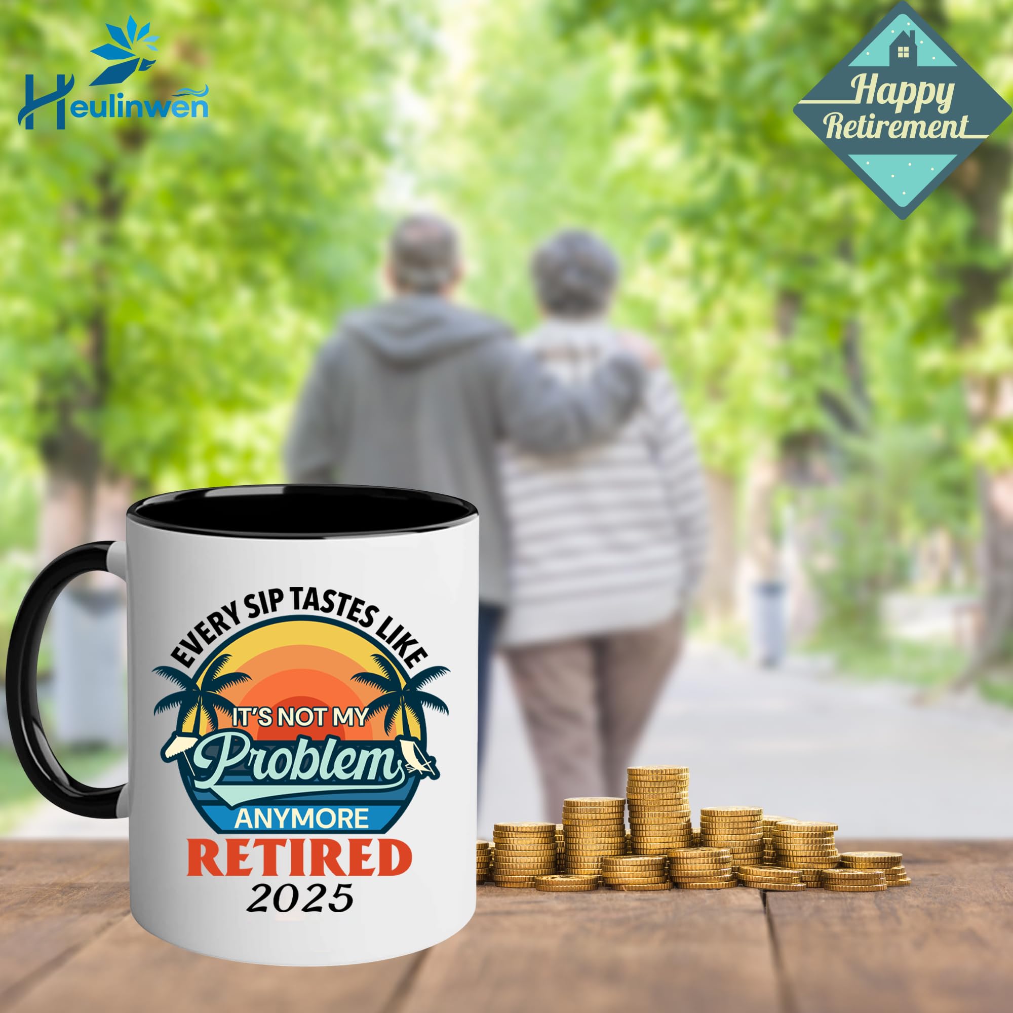 Taza Heulinwen con diseño cerámico duradero, apta para microondas y lavavajillas.