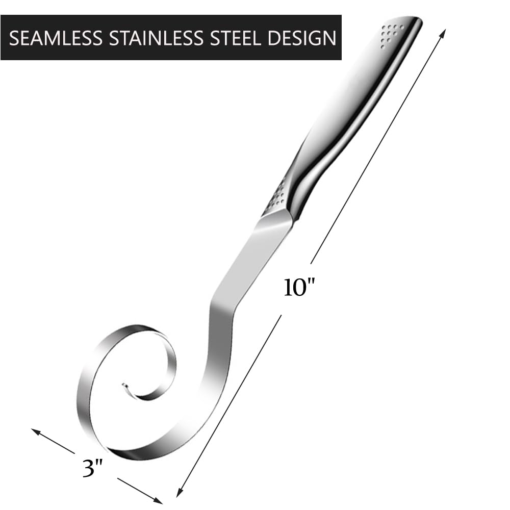 Hevengao espiral de acero inoxidable sin juntas en primer plano