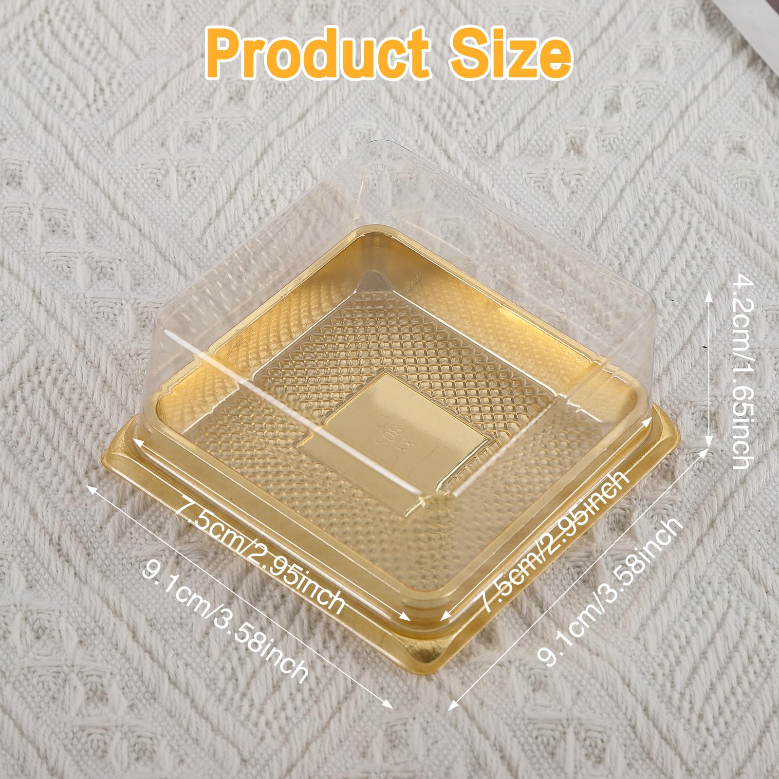 Cajas transparentes Hewnda para pasteles, resistentes al agua.