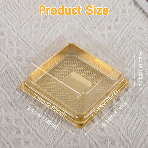 Cajas transparentes Hewnda para pasteles, resistentes al agua.