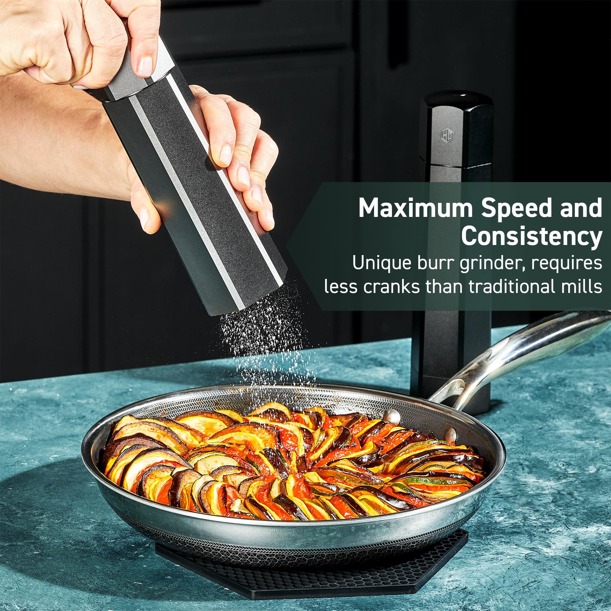 HexClad diseño en acero inoxidable para cocinas modernas
