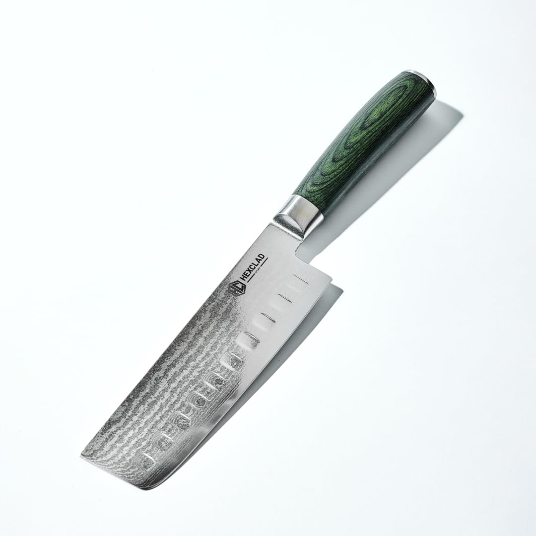 HexClad Nakiri con hoja de 7 pulgadas para cortes limpios de vegetales