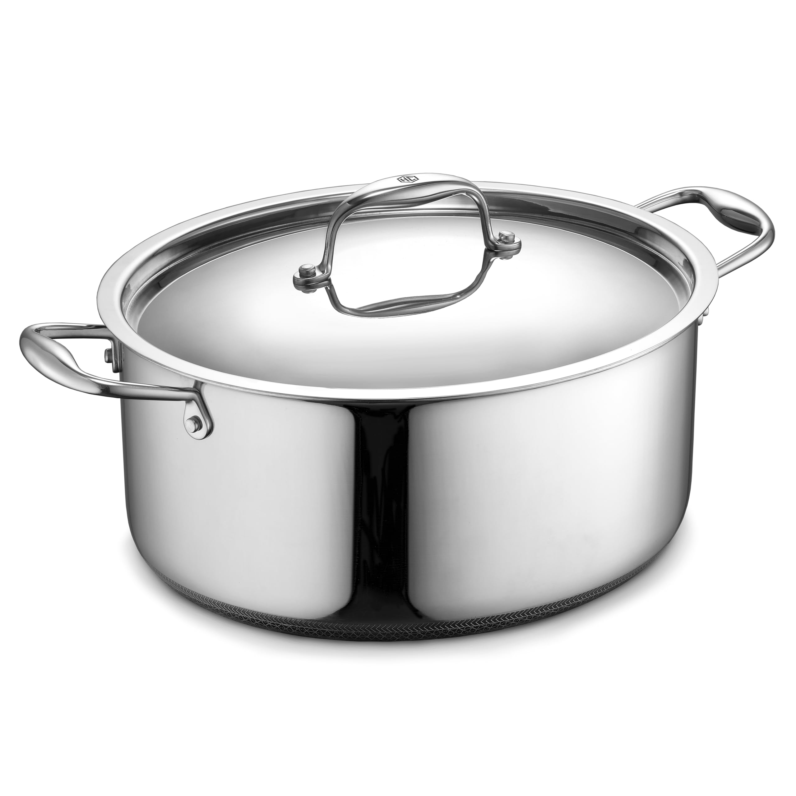 HexClad olla oval 6-5 cuartos con superficie hexagonal para sellar sabores