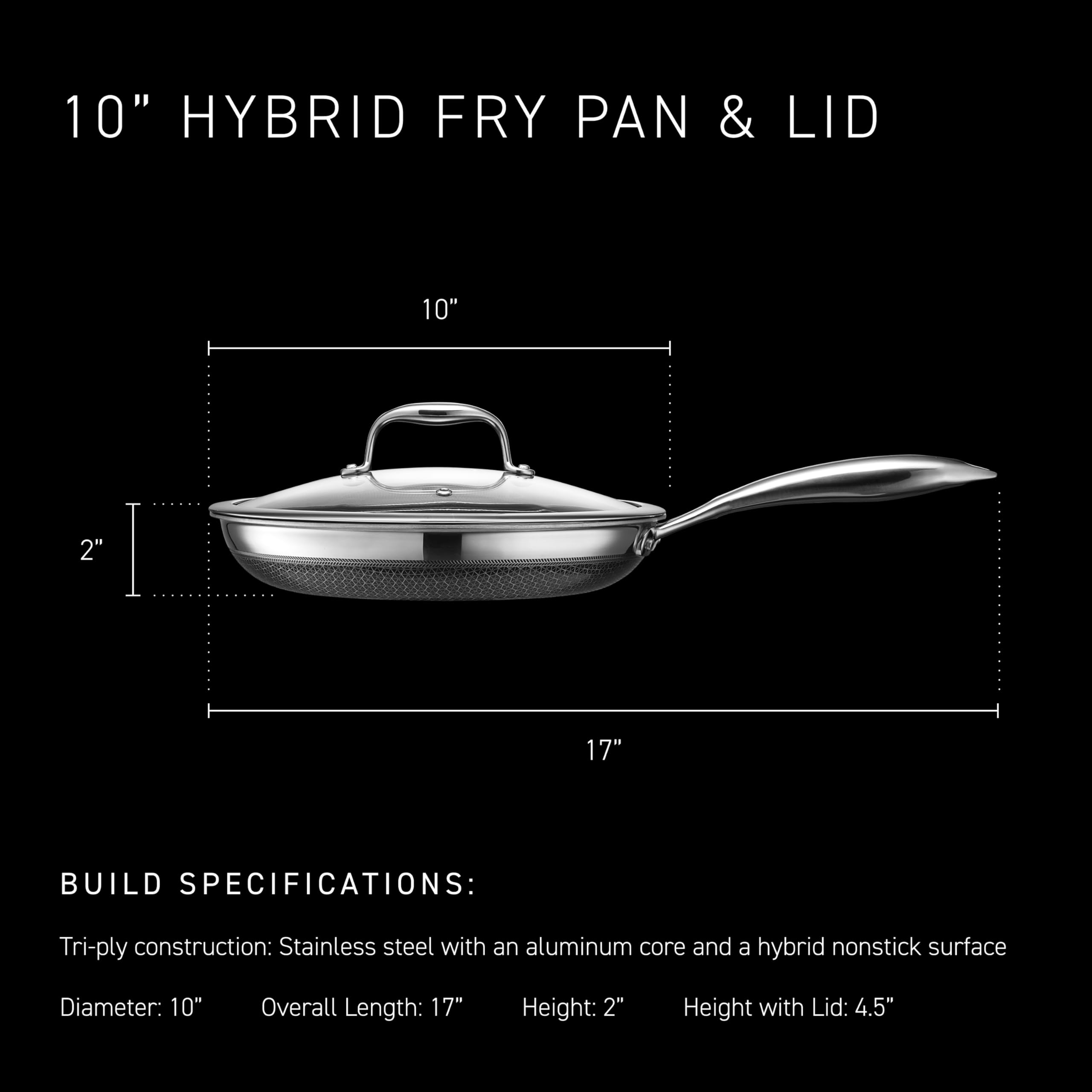 HexClad superficie-hibrida-antiadherente facilita limpiar tras salteados y dorados