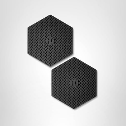 HexClad trivets de silicona hexagonales: color negro elegante para cocinas