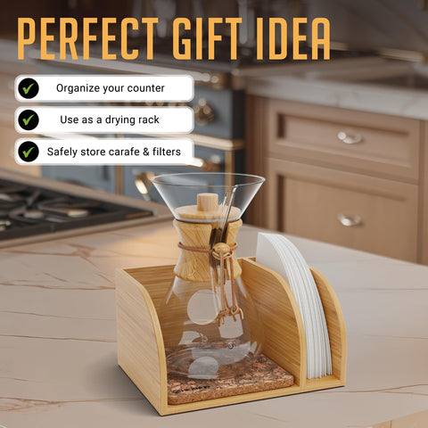 HEXNUB estante compacto para café, organización elegante en la cocina