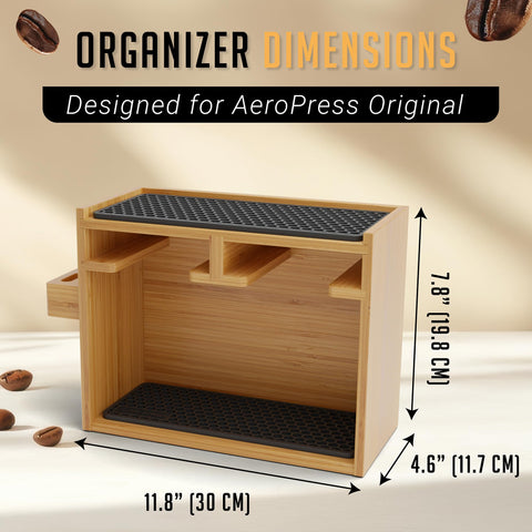 HexNUB organizador compacto para encimeras, ideal para cocinas y oficinas.