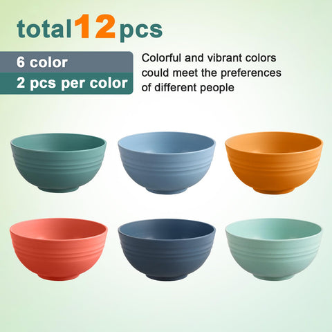 HEYCOME tazones multicolor para ensaladas, sopas o snacks.