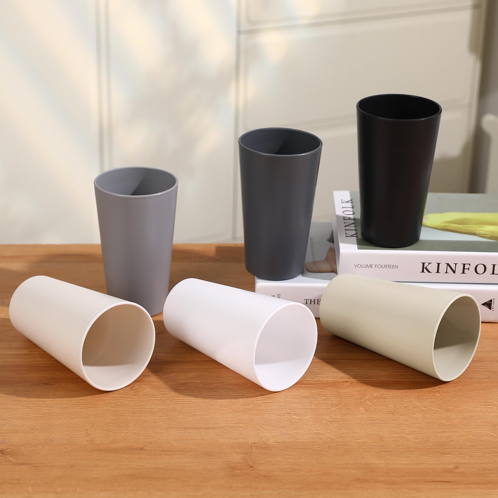 heycome vaso 20 onzas con borde suave y diseño cómodo.