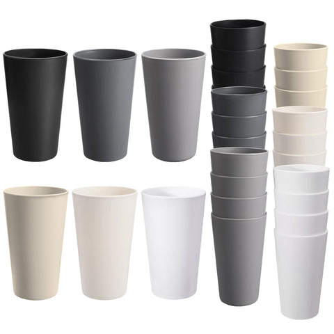 heycome vasos 20 onzas: conjunto de 24, inquebrantables para uso diario.