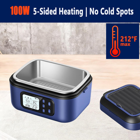 HEYKEEP XL calienta rápidamente con 100 W para temperatura uniforme.