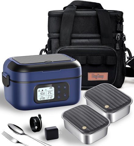 HEYKEEP XL muestra su doble compartimento para comidas, ideal para separar porciones.