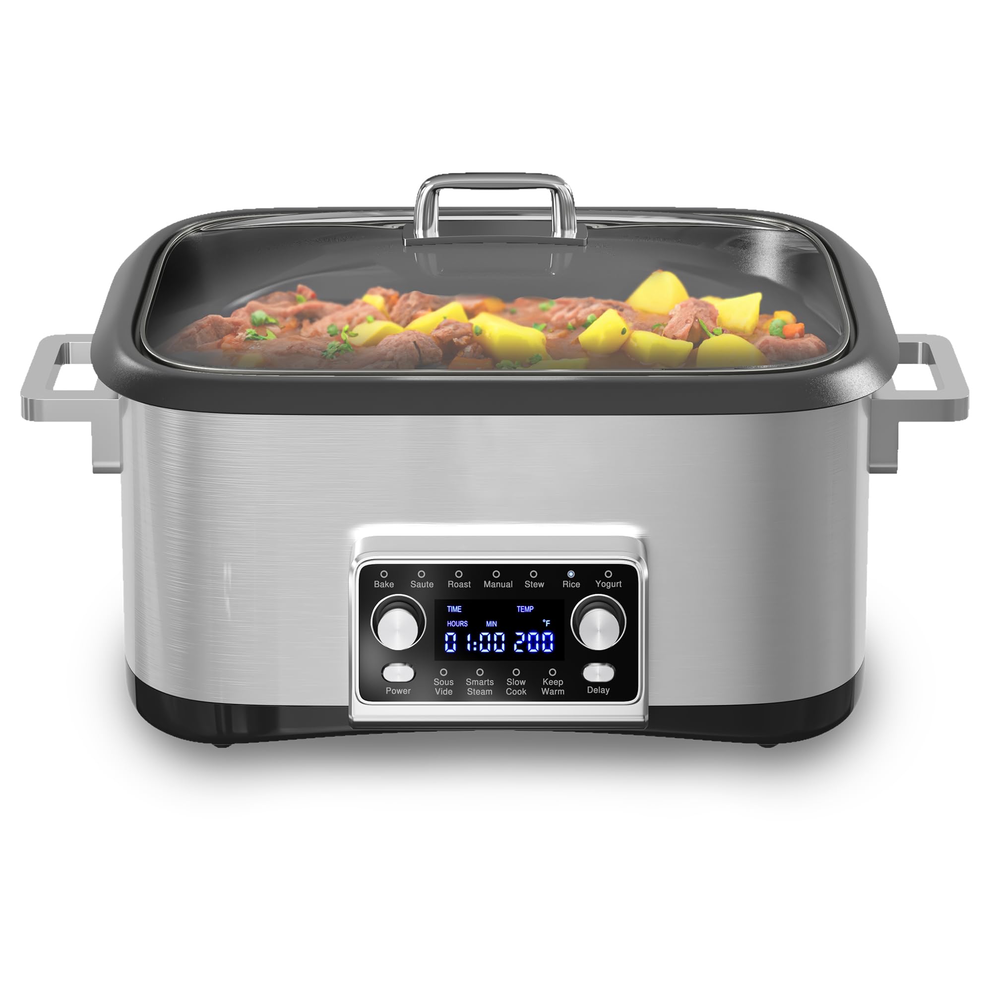 HEYNEMO olla lenta 12 en 1, versatilidad para preparar comidas completas