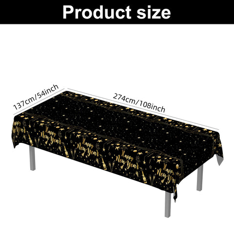HEYPRIIL mantel 108x54 para Año Nuevo, protege la mesa.