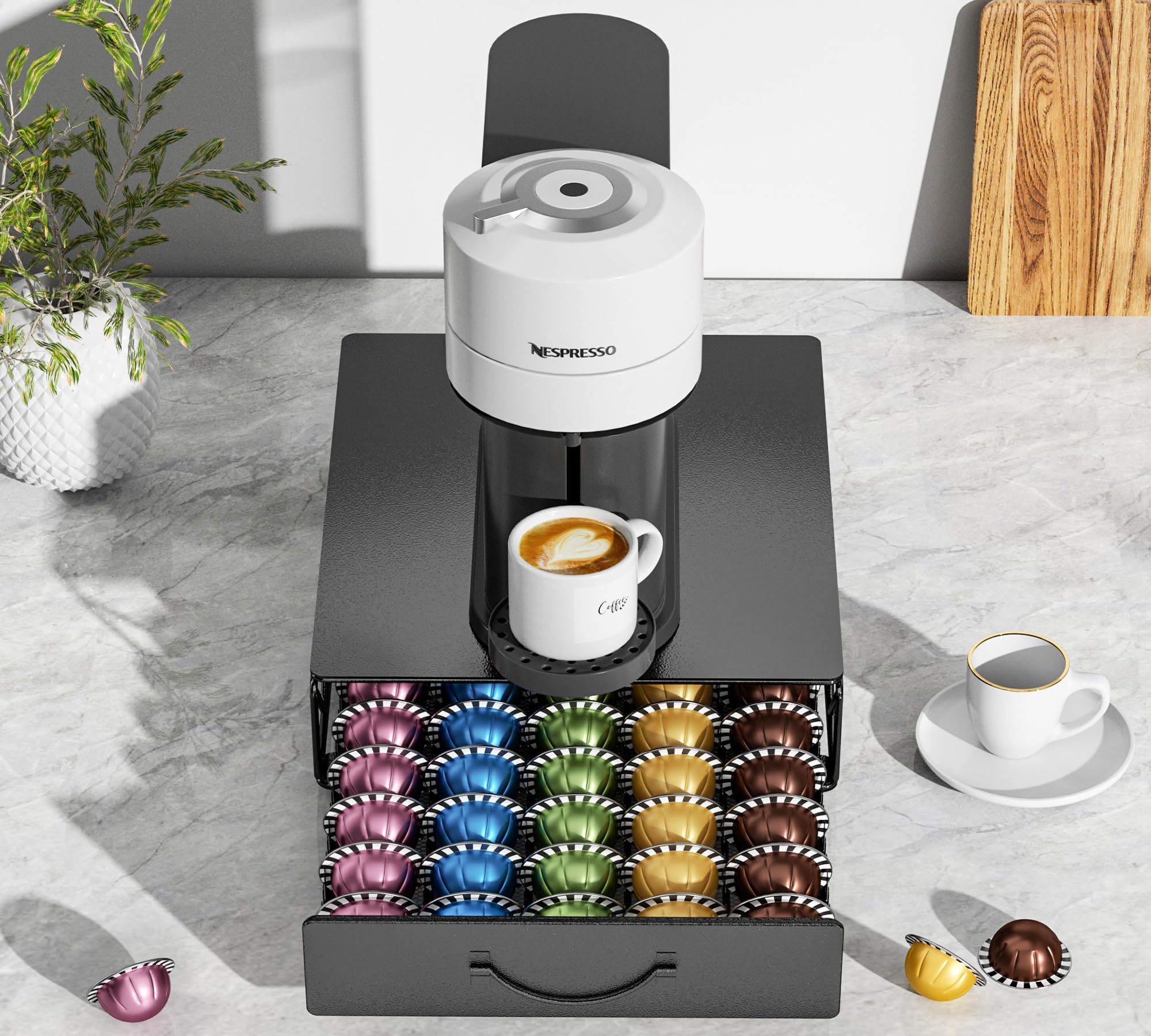 HFHOME base antideslizante en patas, protege la mesa al usar la cafetera.