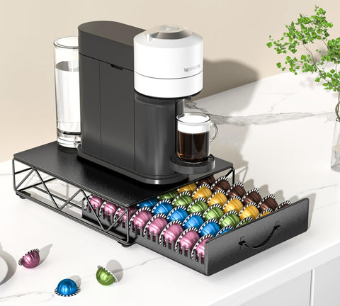 HFHOME cajón Vertuo compacto, diseño elegante que ahorra espacio en la cocina.