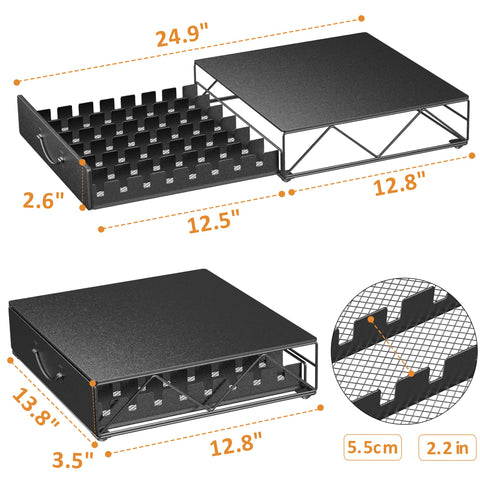 HFHOME dimensiones-cajon-guardado-vertuoline, tamaño compacto para mostrador.