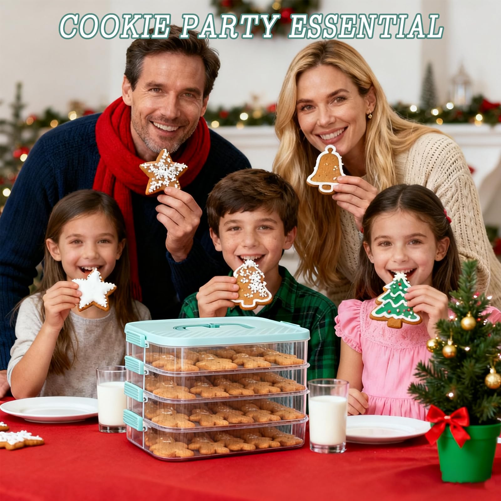 HFYZZ caja para pastelitos y meriendas, fácil de limpiar