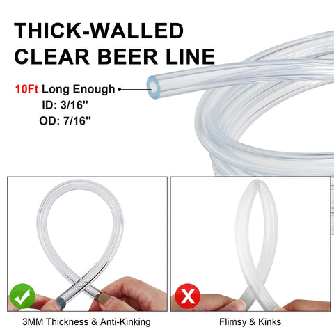 Hgkeke abrazaderas, fijación segura para la línea de cerveza