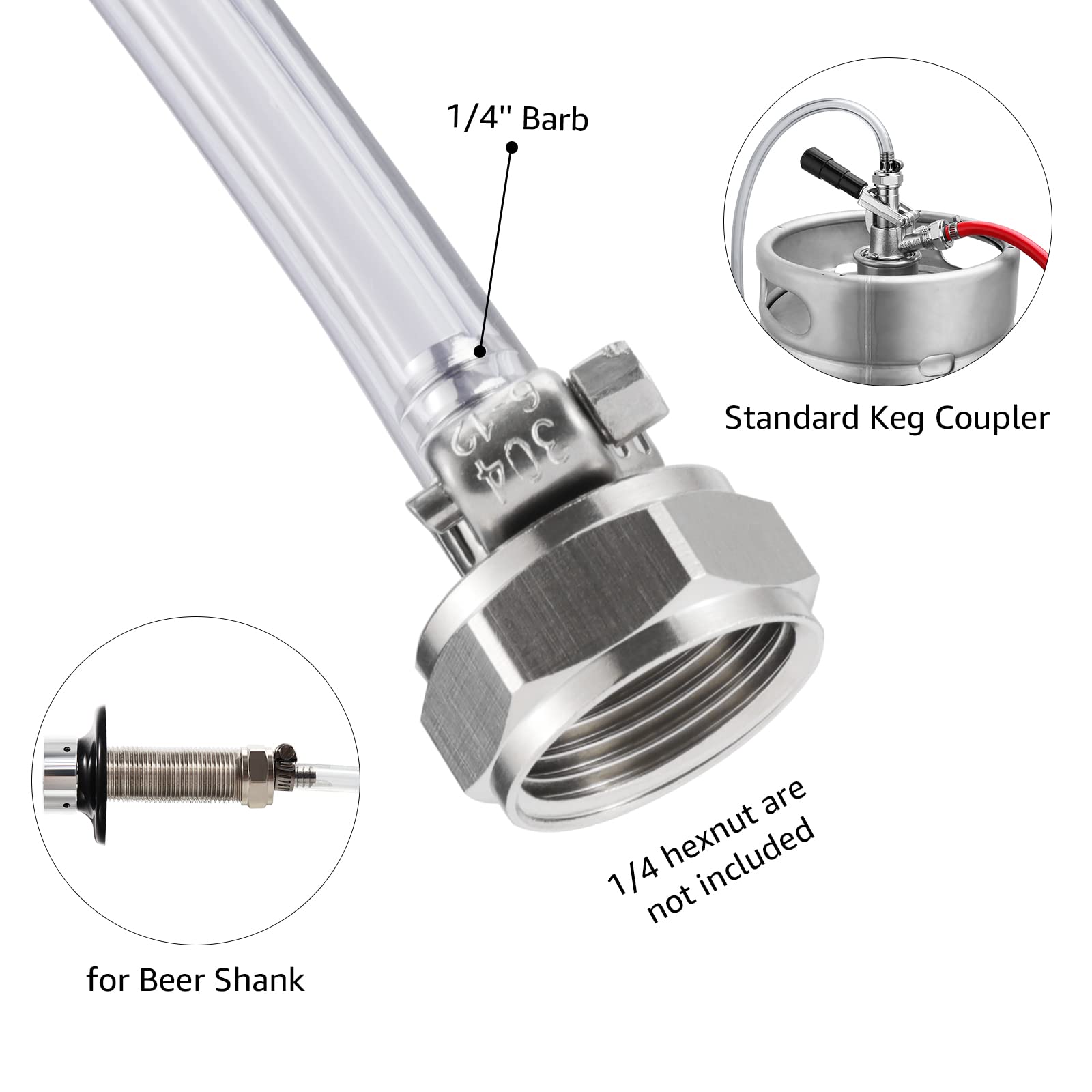Hgkeke kit de reemplazo de línea, instalación rápida para kegerator