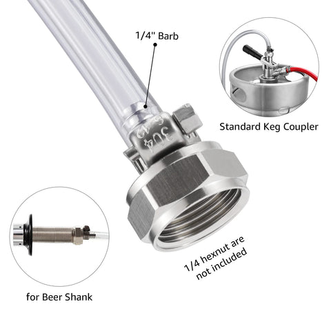Hgkeke kit de reemplazo de línea, instalación rápida para kegerator
