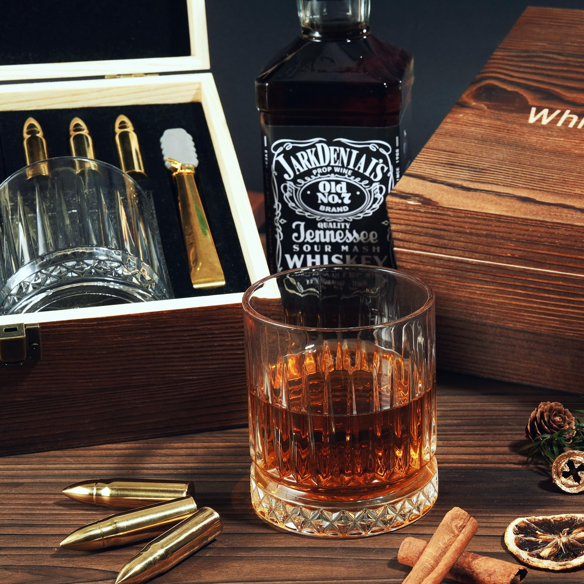 Set regalo Hgsoor de lujo para amantes del whisky en casa.