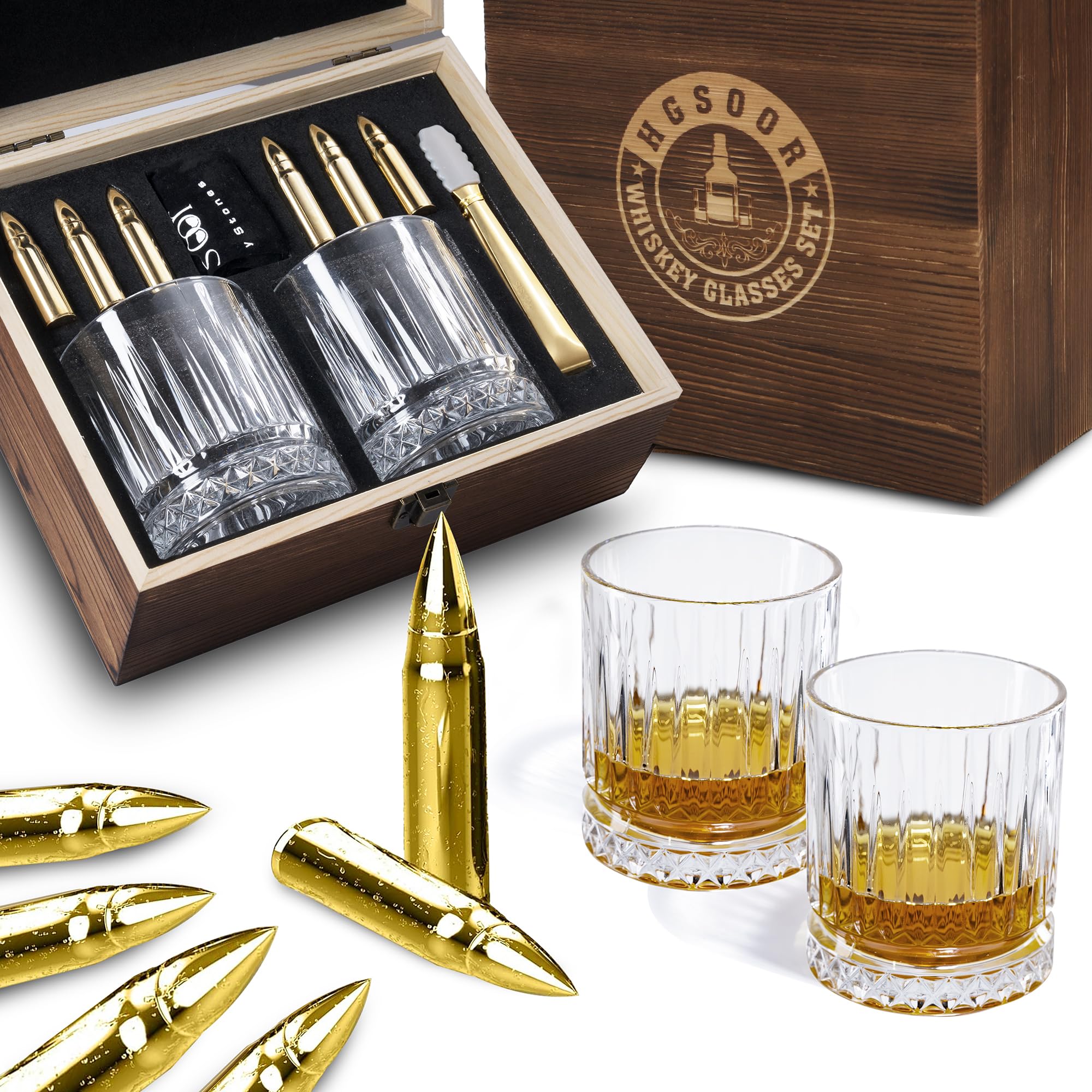 Vasos Hgsoor sin plomo para whisky, degustación limpia y elegante.