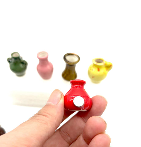 HHBANGT vaso cerámico mini con colores vivos para oficina y nevera.