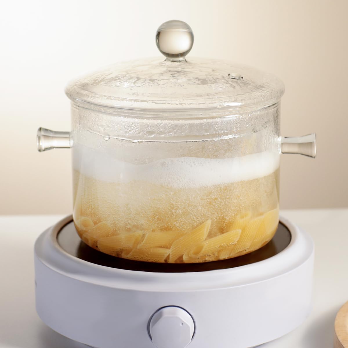 HHMJSM olla apta para lavavajillas y microondas para limpieza conveniente.