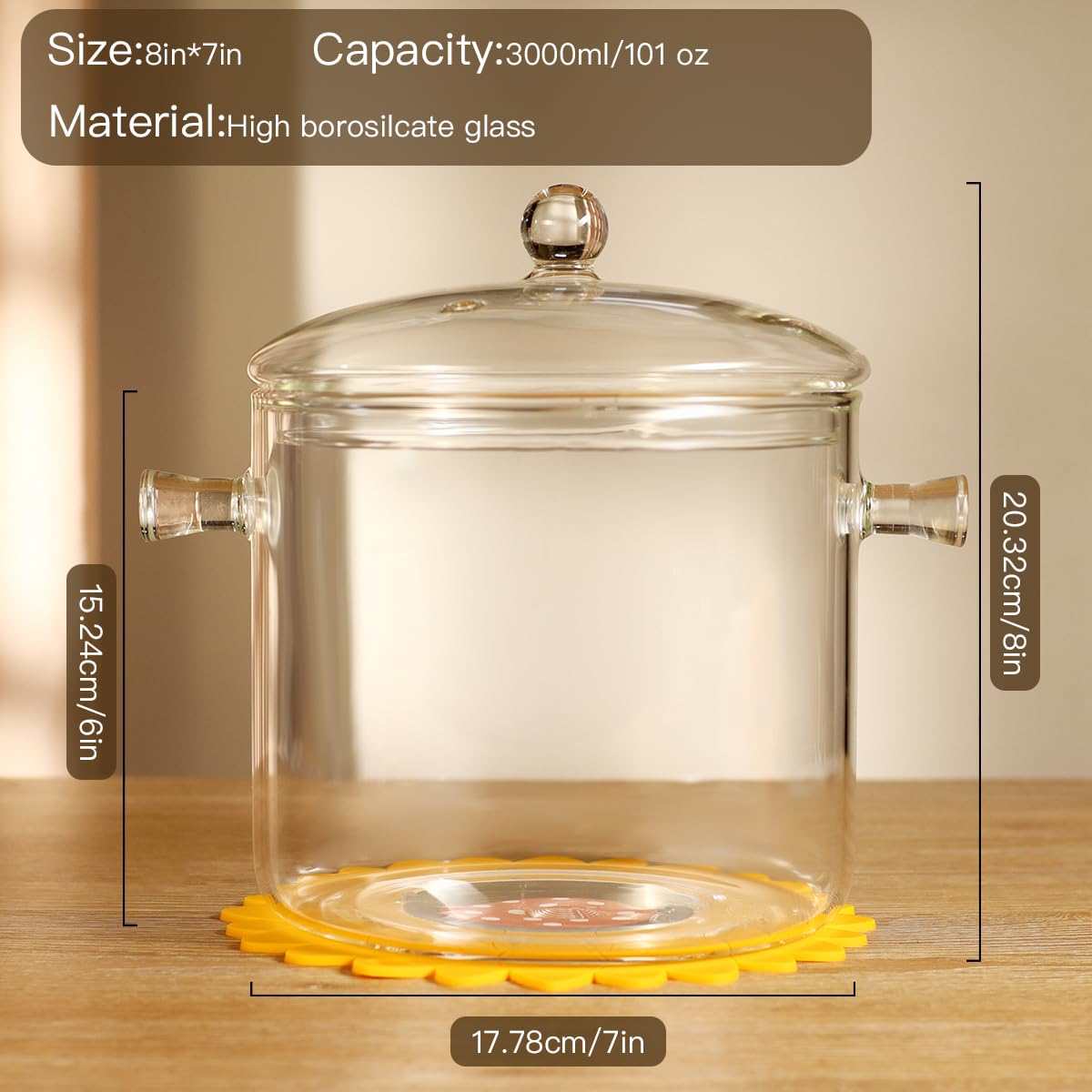 Posavasos de silicona HHMJSM protegen superficies al manipular la olla caliente.