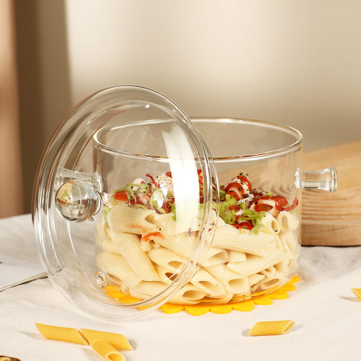 HHMJSM set de vidrio con tapa y accesorios para cocinar.