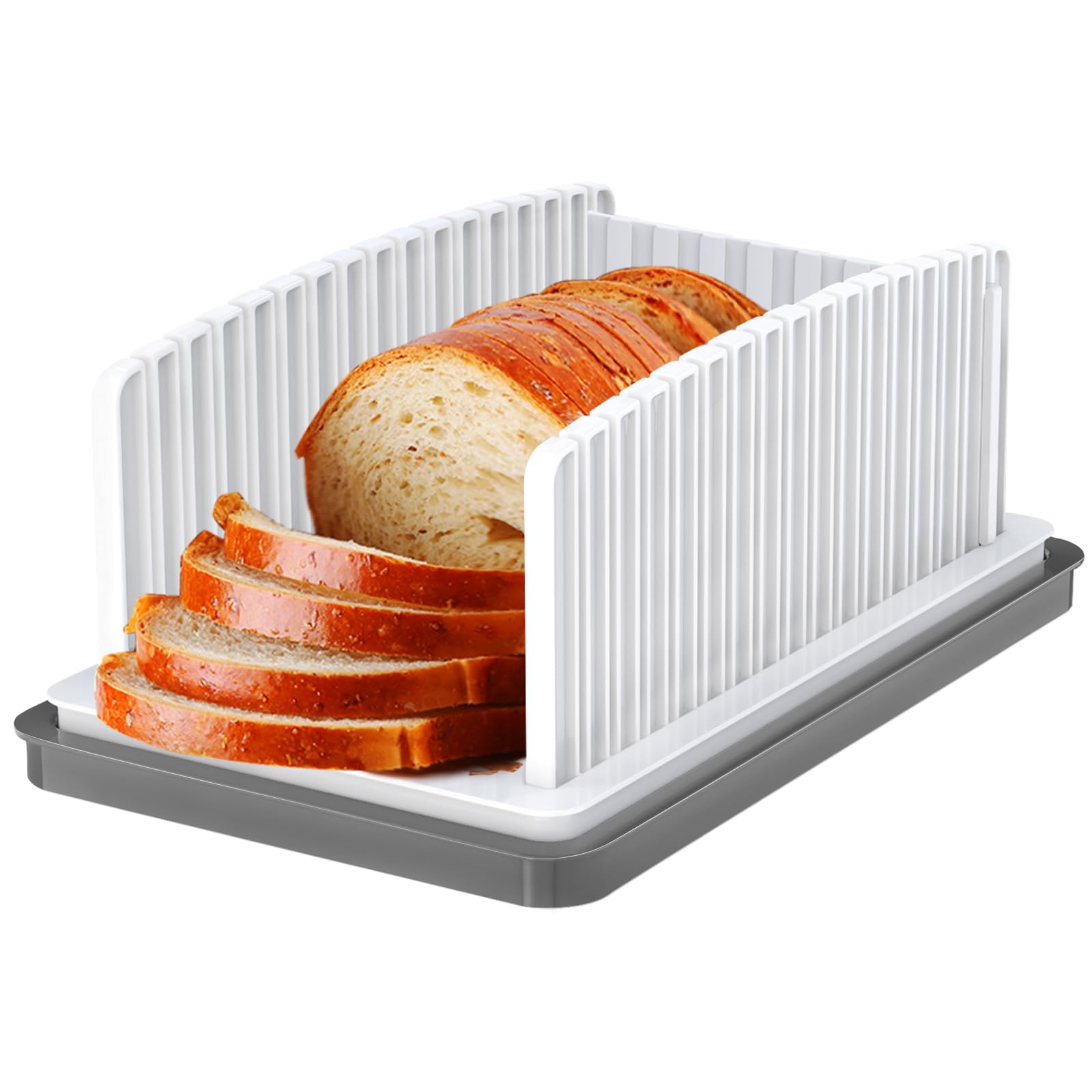 HHXRISE cortador de pan ajustable en la cocina para rebanar pan casero con precisión
