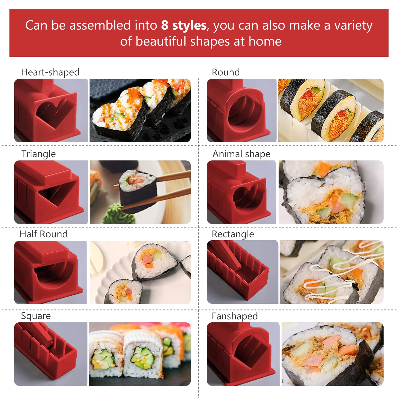 HI NINGER regalo de sushi de lujo, ideal para sorprender a aficionados en casa.