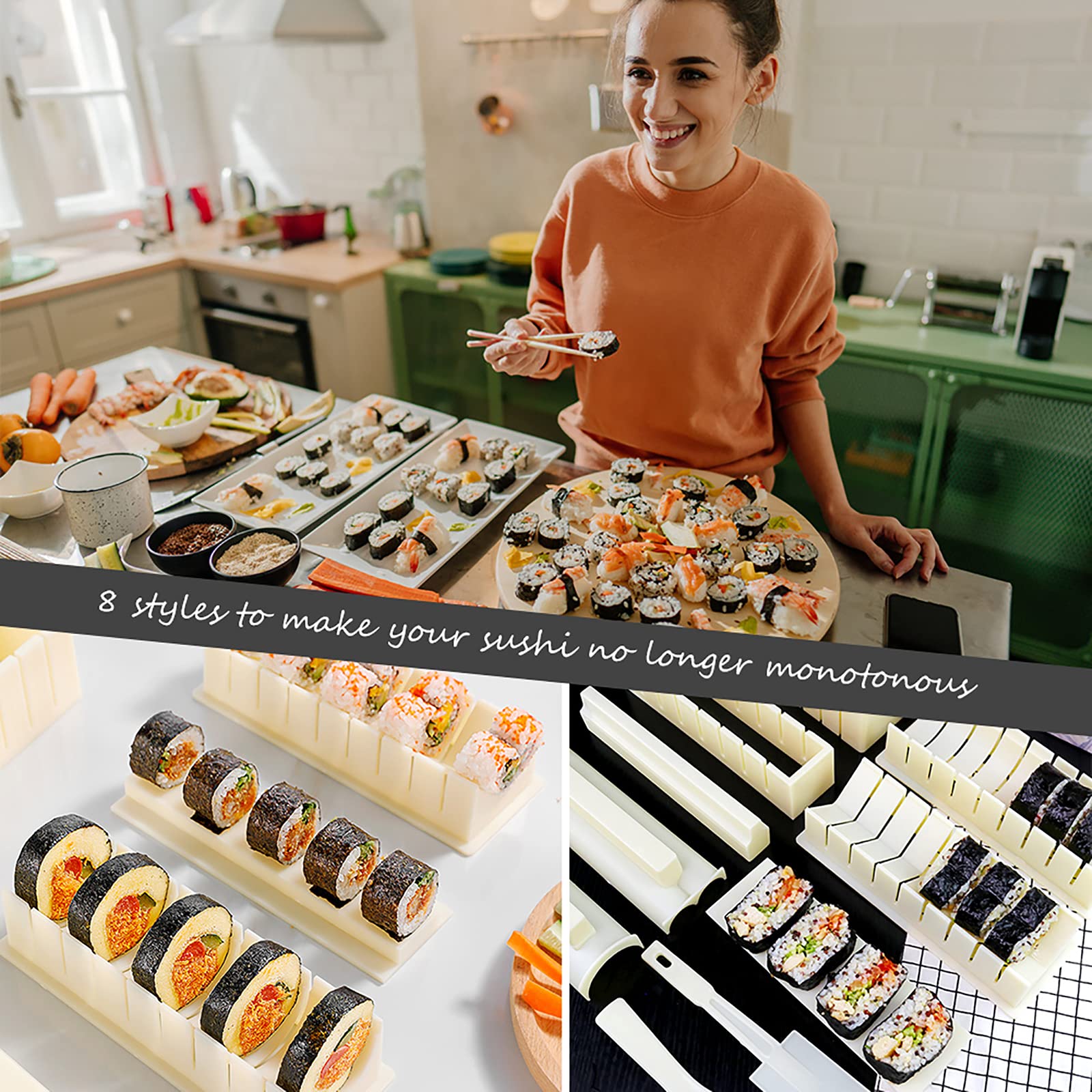 HI NINGER caja colorida para regalo o uso doméstico del kit sushi