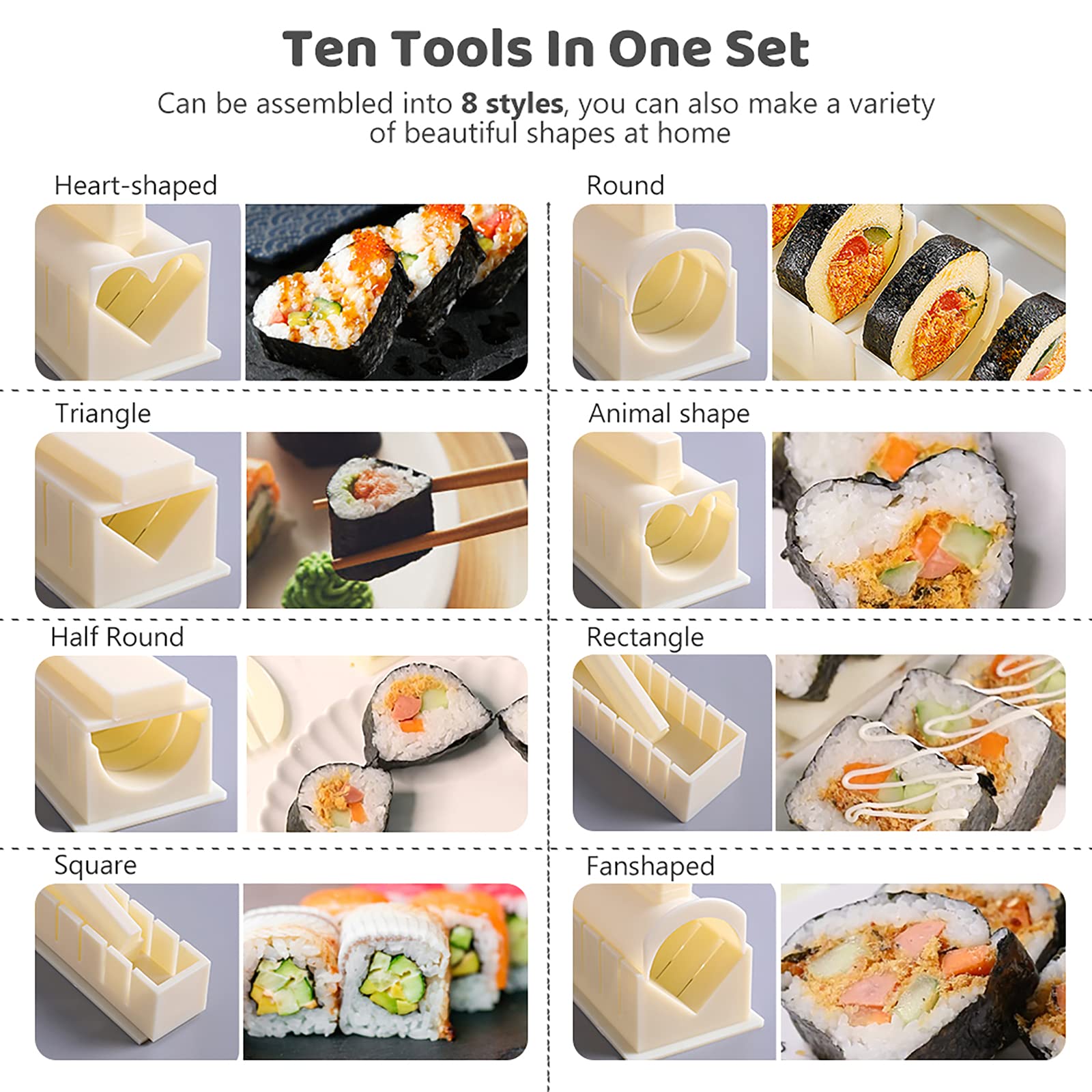 HI NINGER sushi deluxe espátula para facilitar la preparación