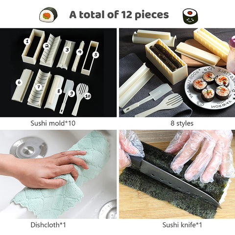 HI NINGER kit sushi fácil de usar en reuniones familiares