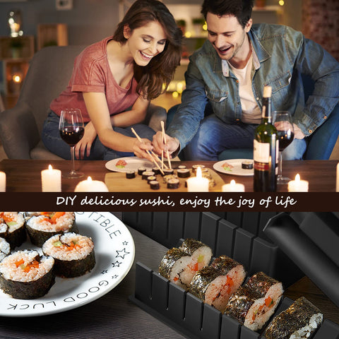 HI NINGER Sushi Kit Deluxe: cuchillo para cortar piezas limpias y precisas.
