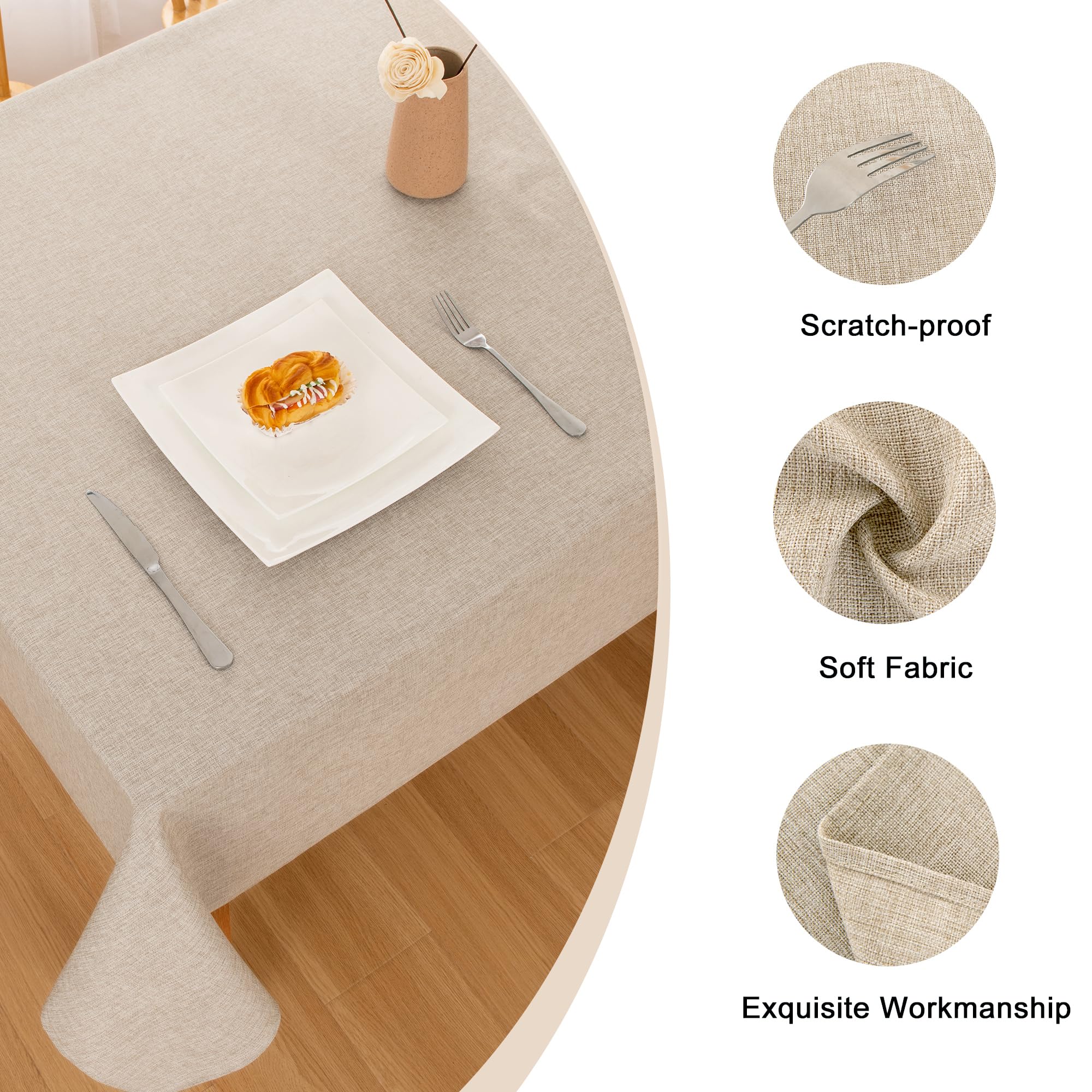 Mantel beige de Hiasan en comedor para un ambiente elegante