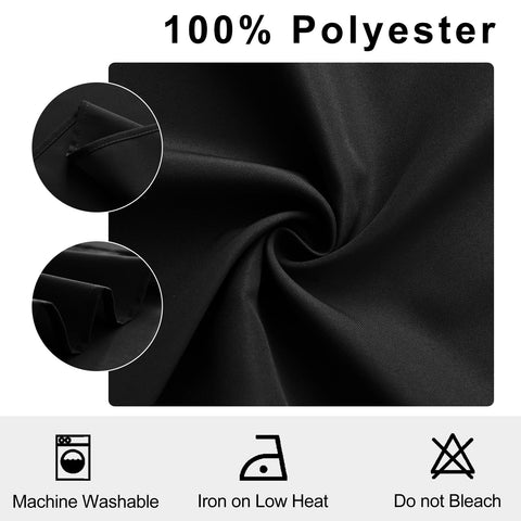 Mesa formal con servilletas Hiasan 18x18 negro para atmósfera